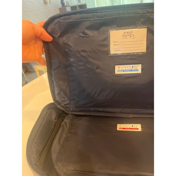 Pyrex Portables Insulated Thermal Travel Bag With Handles & Velcro Closure - Picture 2 of 6